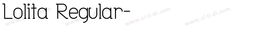 Lolita Regular字体转换